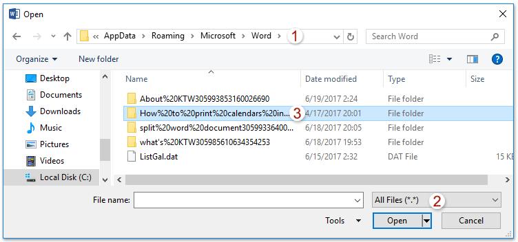 Khôi phục file Word đã mất bằng tính năng AutoRecover